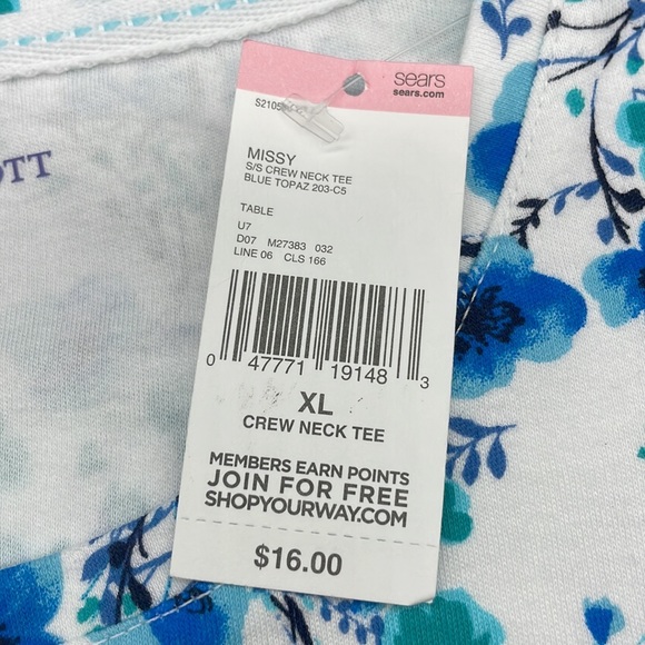 Laura Scott Floral Print Short Sleeve Shirt - Picture 7 of 10